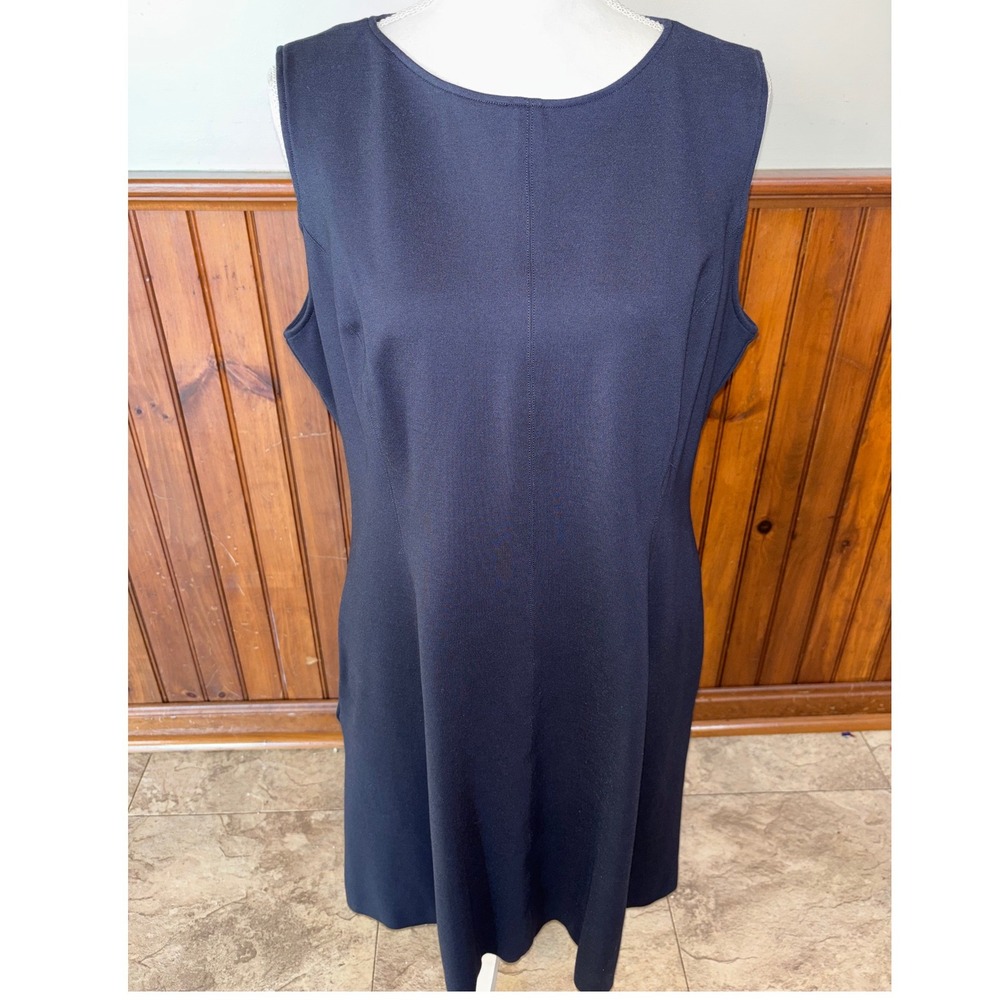 Spanx Womens Perfect Fit & Flare Mini Dress Black Slimming Minimalist XL